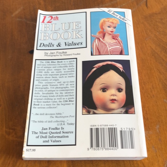3/$15: 12th Blue Book Dolls & Values Paperback Book - Picture 2 of 6